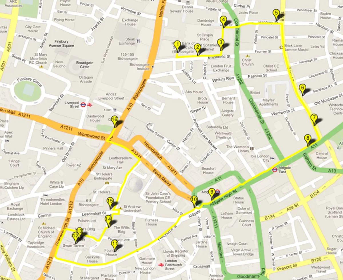 Walking Trails Map for Iguazu Falls Argentina Side Park