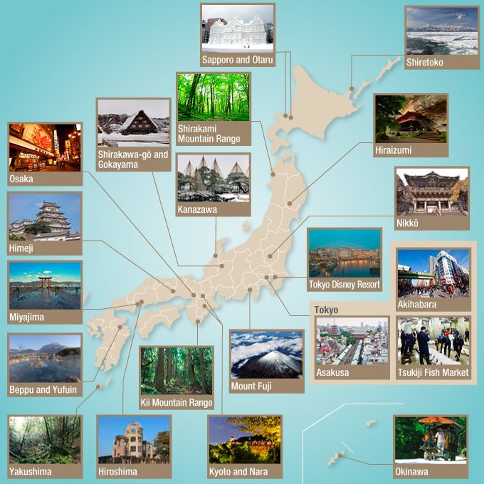 most popular tourist destinations in japan